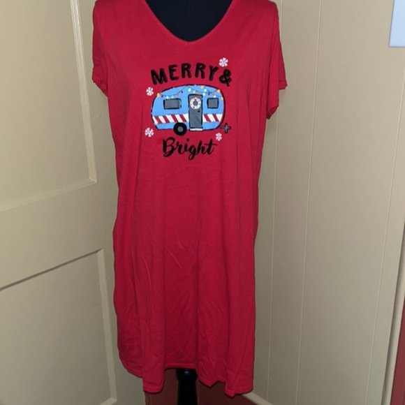 Secret Treasures Holiday Nightgown, Size L 12-14 - Picture 5 of 5